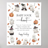 Poster Panneau de jeu de chasse aux chaussettes de bébé H (Devant)