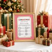 Poster Panneau de jeu de dés pour échange de cadeaux de N