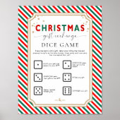 Poster Panneau de jeu de dés pour échange de cadeaux de N (Devant)