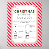 Poster Panneau de jeu de dés pour échange de cadeaux de N (Devant)