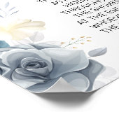 Poster Panneau de jeu de douche de mariage bague aquarell (Coin)