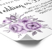 Poster Panneau de jeu de douche de mariage de pince à lin (Coin)