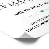 Poster Panneau de jeu de douche « Devinez combien de biso (Coin)