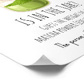 Poster Panneau de jeu de fête sur le thème du Matcha (Coin)