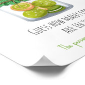 Poster Panneau de jeu de fête sur le thème Matcha Combien (Coin)