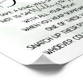 Poster Panneau de jeu de feuillage d'eucalyptus "Mettez-l (Coin)