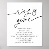 Poster Panneau de jeu de l'anneau de la fête prénuptiale (Devant)