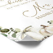 Poster Panneau de jeu de mariage devinez combien de baise (Coin)