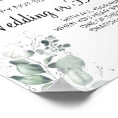 Poster Panneau de jeu de shower de mariage pince à linge (Coin)