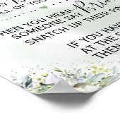 Poster Panneau de jeu de verdure d'eucalyptus à pince à l (Coin)