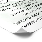 Poster Panneau de jeu de verdure d'eucalyptus "Mettez-y u (Coin)