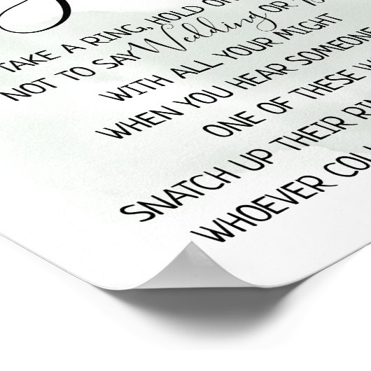 Poster Panneau de jeu de verdure d'eucalyptus "Mettez-y u (Coin)