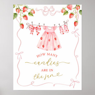 Poster Panneau de jeu de vêtements de bébé Coquette rose