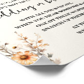 Poster Panneau de jeu Fleurs sauvages d'automne Mettre un (Coin)