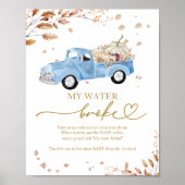 Poster Panneau de jeu Garçon Citrouille Automne Mon Eau a (Devant)