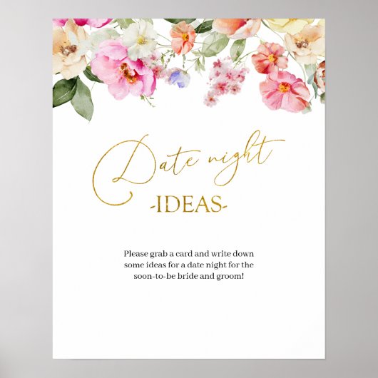 Poster Panneau de jeu idée de soirée en amoureux simple f (Devant)