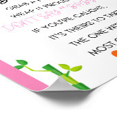 Poster Panneau de jeu Panda rose Baby shower (Coin)