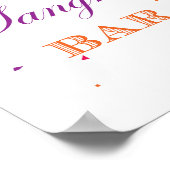 Poster Panneau de jeu pour Baby Shower Fiesta 8x10 (Coin)