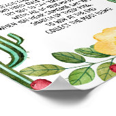 Poster Panneau de jeu pour Baby Shower Fiesta 'Ne dites p (Coin)