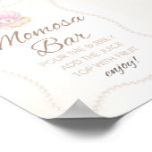 Poster Panneau de jeu pour Baby Shower Perle (Coin)