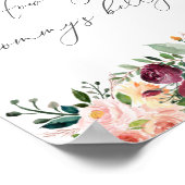 Poster Panneau de jeu pour Baby Shower: Quelle est la tai (Coin)