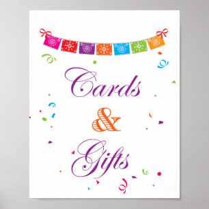 Poster Panneau de jeu pour fête de mariage Fiesta 8x10