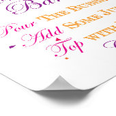 Poster Panneau de jeu pour fête de mariage Fiesta 8x10 (Coin)