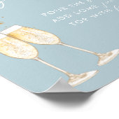 Poster Panneau de la barre Boho Fête des mariées Mimosa | (Coin)