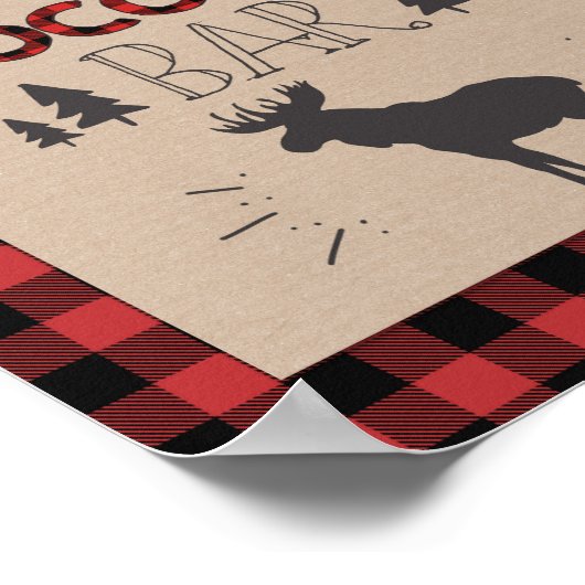 Poster Panneau de la barre chocolat chaud Lumberjack Coco (Coin)