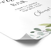 Poster Panneau de la barre d'aquarelle eucalyptus Mom-osa (Coin)