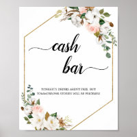 Panneau de la barre d'argent blanc Blush Magnolia 