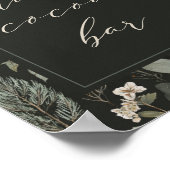 Poster Panneau de la barre de cacao chaude de Noël botani (Coin)