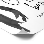 Poster Panneau de la barre de café Aquarelle moderne Blac (Coin)