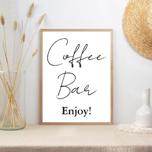 Poster Panneau de la barre de café minimaliste moderne Ma