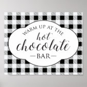 Poster panneau de la barre de chocolat chaud de la ferme (Devant)