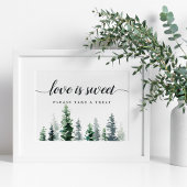 Poster Panneau de la barre de dessert Mariage de la socié