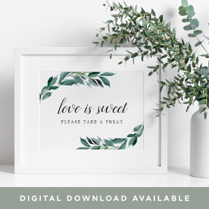 Poster Panneau de la barre de desserts du Mariage Folift