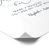 Poster Panneau de la barre de fleurs bleue Dusty Fête des (Coin)