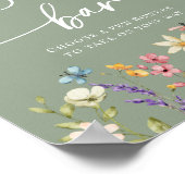 Poster Panneau de la barre de fleurs de Fleur sauvage de  (Coin)