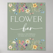 Poster Panneau de la barre de fleurs de Fleur sauvage de  (Devant)