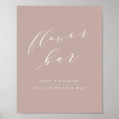 Poster Panneau de la barre de fleurs de la calligraphie r (Devant)