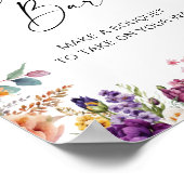 Poster Panneau de la barre de fleurs Fête des mariées de  (Coin)