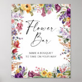 Poster Panneau de la barre de fleurs Fête des mariées de  (Devant)