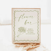 Poster Panneau de la barre de fleurs, Fête des mariées du