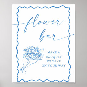 Poster Panneau de la barre de fleurs, Fête des mariées du