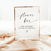 Poster Panneau de la barre de fleurs, Fête des mariées mi