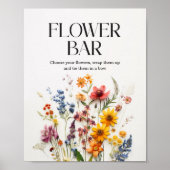 Poster Panneau de la barre de fleurs Fleur sauvage Pressé (Devant)