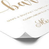 Poster Panneau de la barre de fleurs minimale moderne Ley (Coin)