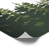 Poster Panneau de la barre de Mariage des pins hauts (Coin)