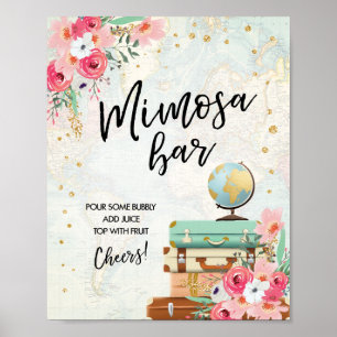 Poster Panneau de la barre de Mimosa Aventure Voyage Douc